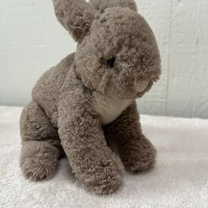 Jellycat Bunny‎ Riley Beige Plush Rabbit Sitting 9 Inch Stuffed Animal Toy